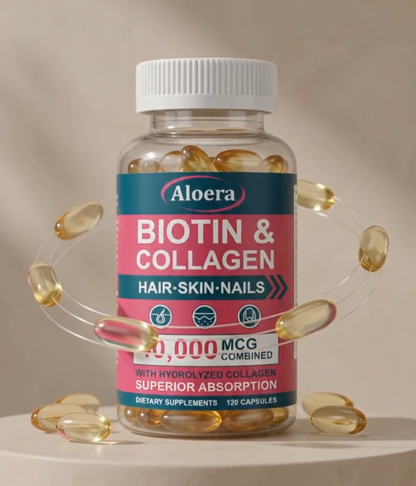 Aloera - Biotin & Kollagen Kapslar