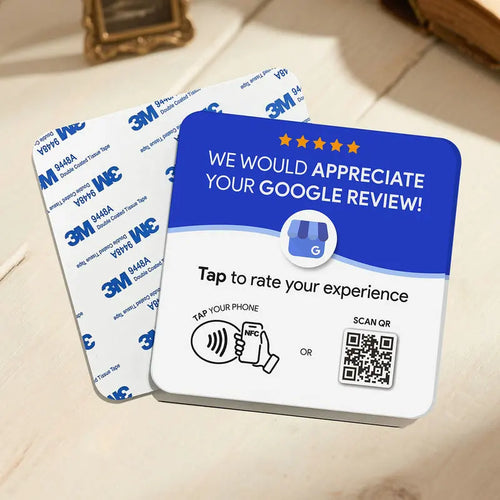 Personlig Akryl QR-Skylt Med NFC För Sociala Medier
