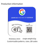 Personlig Akryl QR-Skylt Med NFC För Sociala Medier