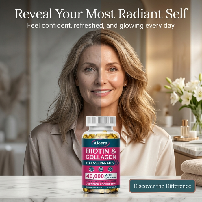 Aloera - Biotin & Kollagen Kapslar